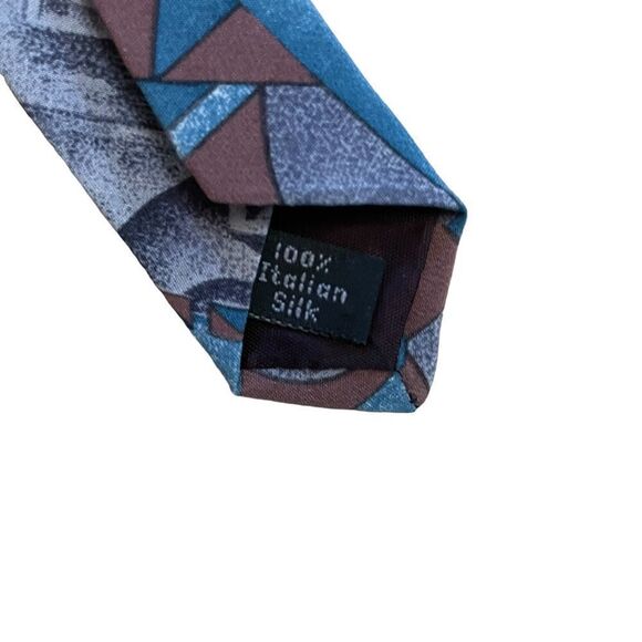 Vintage Courrages Hommes Silk Tie - Picture 5 of 5